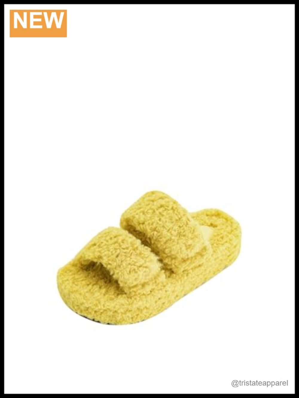 Lexi Platform Sandal Vegan Leather Faux Fur Slide Casual